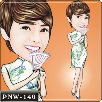 女生人像Q版漫畫PNW-140